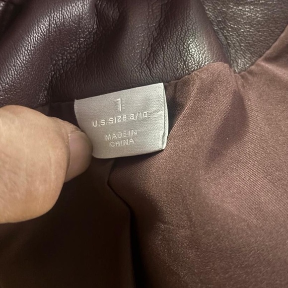 Chicwish Deep Brown Leather Jacket - Picture 6 of 6